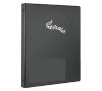 organizador de la colocación de notas de la hoja d Carpeta de Partituras A4 Ampliable 3 Anillas con Fundas Transparentes Multicolor(Black)