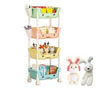 Organizador de la Sala de Juegos: Ruedas de Estante de múltiples Niveles, contenedores de Almacenamiento para niños, portavasos organizadores de guardería, Centro de Actividades para y Dorm