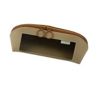 Organizador de lápices, de Cuero, Cremallera y contenedor, Resistente al Agua, diseño de Estilo Transparente, 9,25 x 3,15 x 3,35 Pulgadas, Ligero y Resistente, para Notas Rulers Scissors Storage