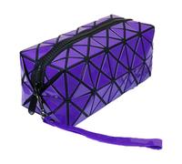 Organizador de lápices de material holográfico, bolsa para el kit de la primera hora, cremallera resistente y superficie resistente a los