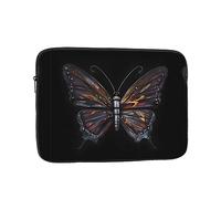 Organizador de laptop con estampado de mariposa misteriosa, 15 pulgadas, perfecto para negocios o escuela, bolsa de transporte para laptop