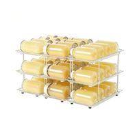 Organizador De Latas Para Comida De Gatos | Distribución Auto-Roll Impermeable,Estante De Almacenamiento De Latas Para Despensa,Uso En Despensa Refrigerador Garaje RV Dormitorio Cumpleaños Nuevo Hogar