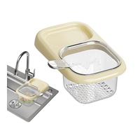 Organizador de lavabo de cocina - Seguro de tazería, cesta de drenaje con rejilla de almacenamiento | Escala de filtro versátil para la prevención de residuos, hogar, apartamento, restauran