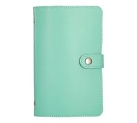 Organizador de libros de ahorro de dinero en efectivo de gran capacidad con 50 hojas de piel sintética duradera para ahorrar dinero, bolsillos transparentes para bolsillo de niños, impermeable, color