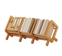 Organizador de libros, estantería de escritorio - estantería de madera inclinada,Estantería multifuncional para ahorrar espacio para leer Nook, organización del espacio de trabajo