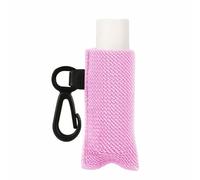 Organizador de llaveros de cosméticos de moda, soporte elástico para pintalabios con clip, funda hecha a mano, bolsa de almacenamiento para bálsamo labial, a, Talla única