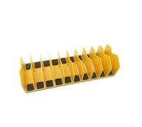 Organizador de llaves de alicates con base de goma antideslizante de 10 ranuras para una organización eficaz de herramientas en tu taller (amarillo)