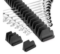 Organizador de llaves inglesas, soporte magnético flexible, sostiene 40 llaves, mejora la eficiencia, soporte magnético para llaves de pared para caja de herramientas