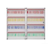 Organizador de llaves montado en la pared para el hogar, hotel, coche, bienes raíces, caja de almacenamiento de llaves que ahorra espacio (96 ganchos) - Solución duradera y elegante de gestión de