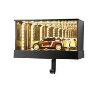 Organizador de llaves para garaje de coche, estante de pared con ambiente relajante, con luz LED, decoración de pasillo montada en la pared | Garajes llaves gancho paredes decoración para entrada puer