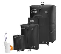 Organizador de Maletas Compresión Cubo Embalaje Set de 4 Reutilizables TPU Bolsas de Vacío con IPX8 Cremallera Impermeable Bolsas de Vacío para Ropa, Ropa Interior, Calcetines, Zapatos