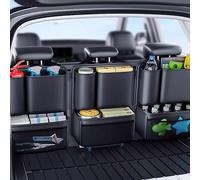 Organizador de Maletero Coche, para Volkswagen VW Passat CC Arteon ID.4 ID.5 Bora Jetta Golf Cross Golf Coche Multicompartimento Caja Plegable Impermeable Accesorios Bolsa Robusta,2pc