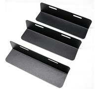 Organizador de maletero de coche, 3 unidades, flexible, divisor, sistema de almacenamiento, organizador de cajuela de metal ajustable para SUV Van 19 x 5 cm