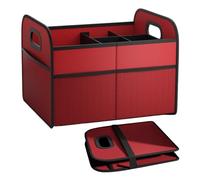 Organizador De Maletero Para Coche - Organizador De Maletero Plegable Para Sedán,Caja Con Capacidad 30L, Varios Compartimentos Y Asas Para Herramientas De Reparación, Camping, Vajilla Y Verduras