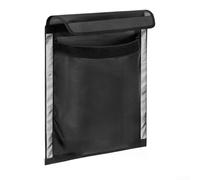 Organizador de malla autoadhesivo para barco, protector solar y para pequeños elementos esenciales de seguridad reflectantes (negro, 43,2 x 32,8 cm)