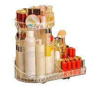 Organizador de Maquillaje 360° Rotating Makeup Organizer with , Adjustable Cosmetic Storage Display Case for Jewelry, Makeup Brushes, Lipsticks and More - Large Capacity Organizador de Cosméticos(C-1)