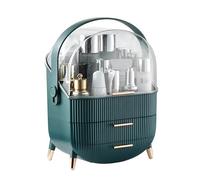 Organizador de Maquillaje Caja Maquillaje con Asa y Tapa Beauty Organizer Uncluttered Designs Soporte Almacenamiento Cosmeticos de Plástico Makeup Skincare Expositor