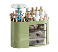 Organizador de maquillaje con cajones | Con 3 cajones, ultra compacto, de almacenamiento cosmético, organizador de oficina, maquillaje, para perfume, pinceles, lápiz labial, cuidado, baño