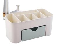 Organizador de Maquillaje de Escritorio: Cofre de Almacenamiento para tocador, contenedor Compacto para clasificar artículos de tocador, Soporte para presentación de joyería con cajón deslizable | La