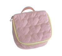 Organizador de maquillaje de poliéster con diseño de corazón, gran capacidad, bolsa de almacenamiento de cosméticos, bolsa de viaje portátil, b