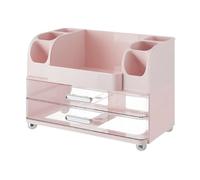Organizador de maquillaje - Estantería de almacenamiento cosmética para medicina, artículos de tocador, joyas, organizador de escritorio decorativo con diseño multicompartimento, estantes de