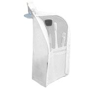 Organizador de maquillaje - Estuche colgante de 22 x 13 cm, recipiente de baño transparente, soporte plegable impermeable | Soporte para cepillo de dientes de loción, paquete compacto de gestión de la