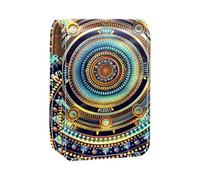 Organizador de Maquillaje,Estuche de lápiz Labial de Maquillaje para Mini Bolsa de cosméticos,Boho Mandalas Floral Vintage