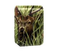 Organizador de Maquillaje,Estuche de lápiz Labial de Maquillaje para Mini Bolsa de cosméticos,Ciervos Salvajes praderas africanas