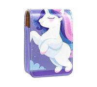 Organizador de Maquillaje,Estuche de lápiz Labial de Maquillaje para Mini Bolsa de cosméticos,Dibujos Animados Nube Arco Iris Unicornio