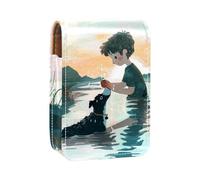 Organizador de Maquillaje,Estuche de lápiz Labial de Maquillaje para Mini Bolsa de cosméticos,Paisaje Animales Perro