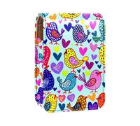Organizador de Maquillaje,Estuche de lápiz Labial de Maquillaje para Mini Bolsa de cosméticos,Pollo pájaro Amor corazón
