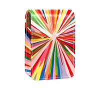 Organizador de Maquillaje,Estuche de lápiz Labial de Maquillaje para Mini Bolsa de cosméticos,remolinos de Arco Iris de Rayas de Colores