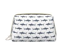 Organizador de maquillaje Fish and Shark, bolsa de aseo fácil de viajar para cosméticos, cuidado de la piel, accesorios, White, Talla única, Neceser