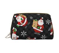 Organizador de maquillaje Happy Christmas, bolsa de aseo para viajes, para cosméticos, cuidado de la piel, accesorios, White, Talla única, Neceser