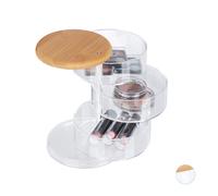 Organizador de maquillaje joyero giratorio 3 niveles organizador de cosméticos