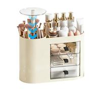 Organizador de maquillaje para tocador: almacenamiento con cajones, diseño que ahorra espacio, unidad de exhibición de perfumes, disposición del mostrador del baño | de gestión de cosméti