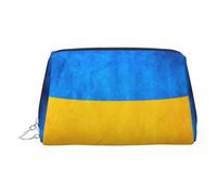 Organizador de maquillaje portátil con bandera de Ucrania, para mujer, Silver, Talla única, Neceser