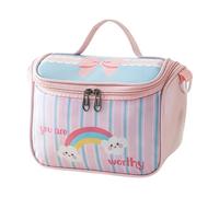 Organizador de maquillaje transparente con gancho seguro, bolsa de cosméticos de alta capacidad para viajes, viajes de negocios y escapadas de fin de semana, bolsa transparente para planificar la