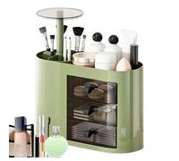 Organizador de maquillaje Vanity - Unidad de almacenamiento de cosméticos de 3 cajones para productos esenciales para el cuidado de la piel | Diseño claro que ahorra espacio con compartimentos multica