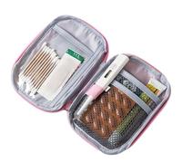 Organizador de medicamentos, bolsa de medicamentos portátil | Organizador de medicina de viaje,Bolsa de pastillas para botellas, linda bolsa pastillero con cremallera lisa para caza, senderismo