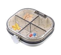 Organizador de medicamentos portátil, contenedor de píldoras de 6 compartimentos, organizador de píldoras portátil, pastillero diario a prueba de polvo, pastillero diario a prueba de polvo, contenedor