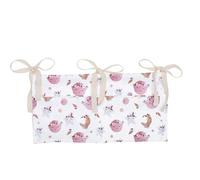 Organizador de mesita de noche, Asudaro 39 cm x 19 cm, organizador de cama 2 en 1, organizador de cama para habitación infantil, organizador de pañales con 2 bolsillos para colgar pañales, juguete