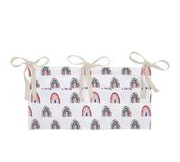 Organizador de mesita de noche, Asudaro 39 cm x 19 cm, organizador de cama 2 en 1, organizador de cama para habitación infantil, organizador de pañales con 2 bolsillos para colgar pañales, juguete
