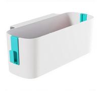 Organizador de mesita de noche con múltiples compartimentos con ganchos seguros para una fácil instalación y almacenamiento funcional junto a tu cama (verde)