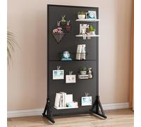 Organizador de metal con ganchos, estante de almacenamiento de pie para cocina, banco de trabajo y tienda