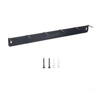 Organizador de metal montado en la pared de 6 ganchos para herramientas y cepillos de garaje, estante de almacenamiento ligero que ahorra espacio con hardware para taller, cobertizo, sistema de colgar