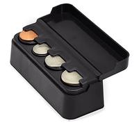 Organizador de monedas,Caja del Sostenedor De La Moneda del Coche Caja De Almacenamiento De La Moneda Portamonedas Euro metálico Mini