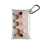 Organizador de monedas japonés, llavero transparente de viaje, dispensador de monedas japonés, regalos para mujeres y hombres, Pink