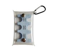 Organizador de monedas japonés, llavero transparente de viaje, dispensador de monedas japonés, regalos para mujeres y hombres, Blue