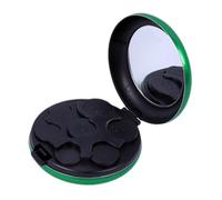Organizador de monedas japonés, mini dispensador de monedas portátil con espejo, estuche pequeño y rígido para organizar monedas